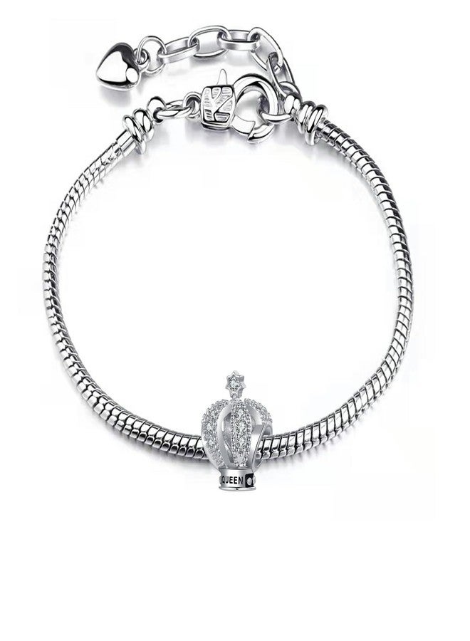 TGLS Queen Crown Charm Compatible With Pandora Bracelets Jewelry Birthday Gifts for Mother Girlfriend Daughter Her Women - Image 4